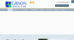 Desktop Screenshot of gibsondentalcare.com