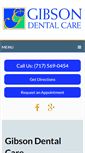 Mobile Screenshot of gibsondentalcare.com